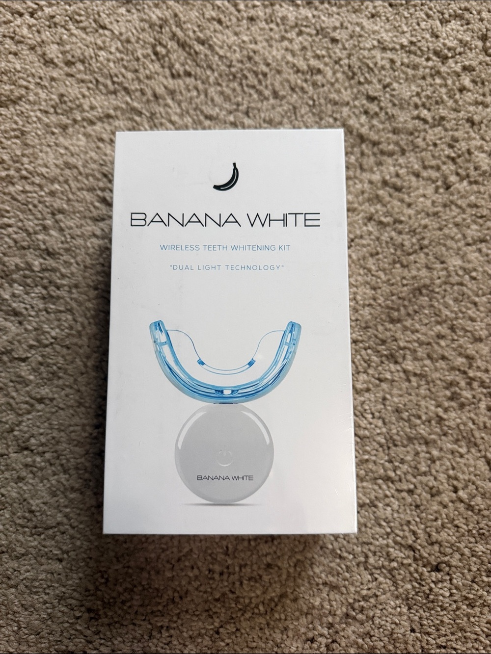 Banana White Wireless Teeth Whitening Kit - White with Blue Mouthpiece